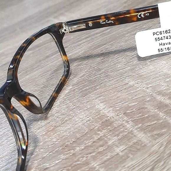 NEW Pierre Cardin Eyeglass Frame, Rx'able, Brown Tortoise HAVANA, Men 55 16 145 - Picture 7 of 7